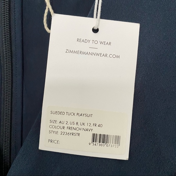 ZIMMERMANN Sueded Tuck Playsuit - Picture 9 of 11